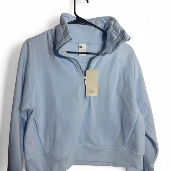 all in motion Tops - NEW All in motion blue quarter zip sweatshirt Size small Soft Cozy Athleisure